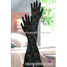 Sexy Long Rosy Lace Gloves